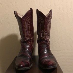 Andre V, eel skin boots
